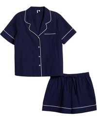 Nordstrom - Classic Short Cotton Pajamas - Lyst