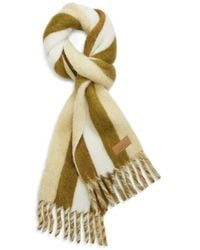 Ami Paris - Stripe Fringe Scarf - Lyst