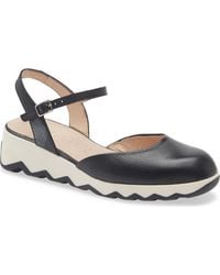 Wonders - Ankle Strap Platform Ballet Pump - Lyst