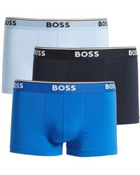 BOSS - Assorted 3-Pack Power Stretch Cotton Trunks - Lyst