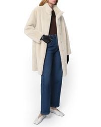 Apparis - Blair Mid Length Recycled Polyester Pluche Faux Fur Coat - Lyst