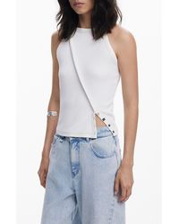 Desigual - Straps Rib Tank - Lyst