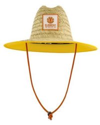 Element - Woven Seagrass Lifeguard Hat With Solid Under Brim & Chin Cord - Lyst