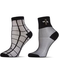 Memoi - Assorted 2-pack Ankle Socks - Lyst