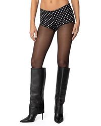 Edikted - Maxene Polka Dot Micro Shorts - Lyst