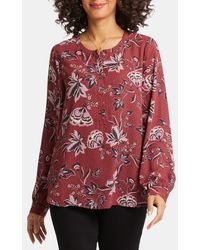 NYDJ - Simone Recycled Polyester Popover Top - Lyst