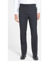 Berle - Self Sizer Waist Plain Weave Flat Front Washable Trousers - Lyst