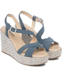 Nero Giardini - Slingback Platform Wedge Sandal - Lyst