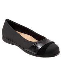 Trotters - Danni Leather & Suede Flat - Lyst