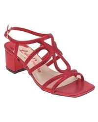 Lady Couture - Rhinestone Block Heel Dressy Sandal - Lyst