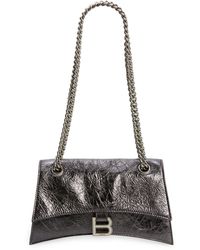 Balenciaga - Small Crush Crushed Metallic Leather Shoulder Bag - Lyst