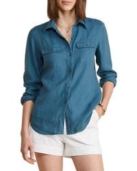 Vineyard Vines - Long Sleeve Linen Button-up Shirt - Lyst