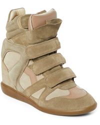 Isabel Marant - Bekett Hidden Wedge High Top Sneaker - Lyst