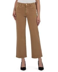 Kut From The Kloth - High Waist Ankle Wide Leg Jeans - Lyst