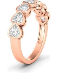 HauteCarat - Bezel Heart Lab Created Diamond Ring - Lyst