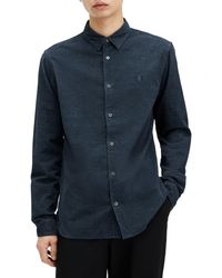 AllSaints - Lorella Cotton Button-up Shirt - Lyst