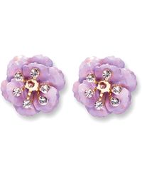 Carolina Herrera - Small Flower Stud Earrings - Lyst