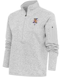 Antigua Nashville Predators Fortune Half-zip Pullover Jacket At 