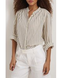 Alex Mill - Ali Stripe Cotton Voile Button-Up Shirt - Lyst