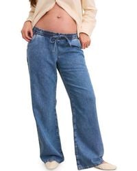HATCH - The Drapey Denim Wide Leg Pant - Lyst