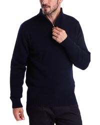 men's barbour nelson half zip sweater