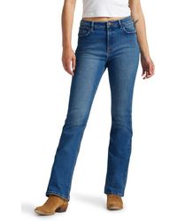 Wrangler - High Waist Slim Bootcut Jeans - Lyst