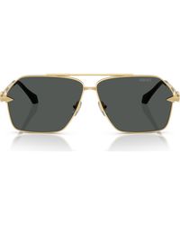 Versace - 63Mm Pilot Sunglasses - Lyst