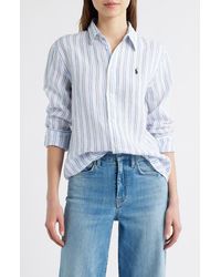 Polo Ralph Lauren - Classic Fit Stripe Linen Button-Up Shirt - Lyst