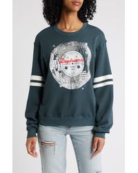 Daydreamer - Disco Ball Varsity Cotton Graphic Sweatshirt - Lyst