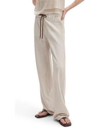 Rag & Bone - Rb Miramar Pull-On Wide Leg Cotton Terry Sweatpant Jeans - Lyst