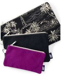 Lands' End - Zip Canvas Pouch 3 Pack - Lyst