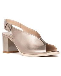 Nero Giardini - Slingback Peep Toe Sandal - Lyst