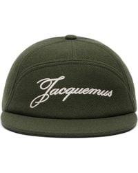 Jacquemus - La Casquette Embroidered Logo Wool Blend Baseball Cap - Lyst