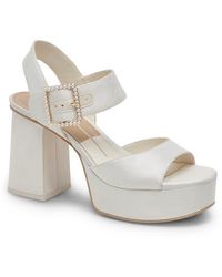 Dolce Vita - Bobby Imitation Pearl Ankle Strap Platform Sandal - Lyst
