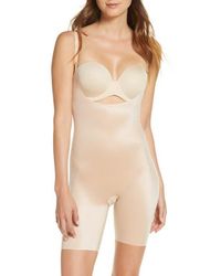 Spanx - Spanxshape Invisible Open-Bust Mid-Thigh Bodysuit - Lyst
