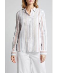 Caslon - Caslon(r) Linen Blend Button-up Shirt - Lyst