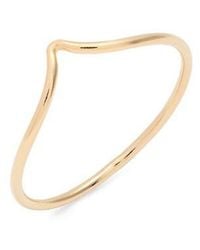 Nashelle - Slim Chevron Ring - Lyst