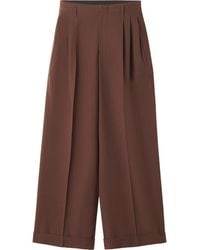 Lanvin - Wide-Leg Flannel Pants - Lyst
