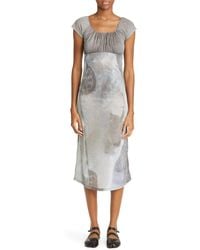 Paloma Wool - Flip Sheer Cap Sleeve Organic Cotton Blend Midi Dress - Lyst