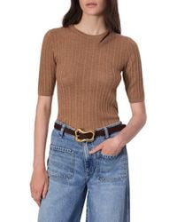 Rag & Bone - Tina Short Sleeve Merino Wool Sweater - Lyst