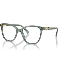 Swarovski - 52Mm Square Optical Glasses - Lyst