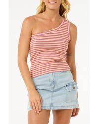 Rip Curl - Las Dalias One Shoulder Tank - Lyst