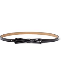 Kate Spade - Shoestring Bow Leather Belt - Lyst