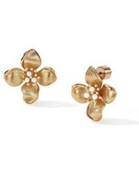 Retro Chic - Iris Blossom Stud Earrings - Lyst