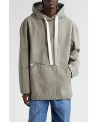 JW Anderson - Garment Dyed Cotton Hoodie - Lyst
