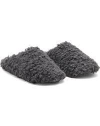 Mango - Faux Shearling Slipper - Lyst