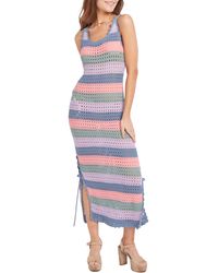 CAPITTANA - Sami Multicolor Crochet Sleeveless Cover-up Dress - Lyst