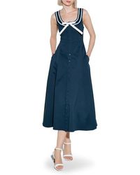 FREEMARKET - Sleeveless Fit & Flare Midi Dress - Lyst