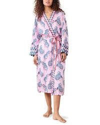 Printfresh - Satin Robe - Lyst