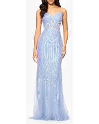 Blondie Nites - Sequin Corset Mesh Godet Mermaid Gown - Lyst